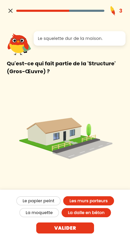 Jeu pédagogique - écran 2