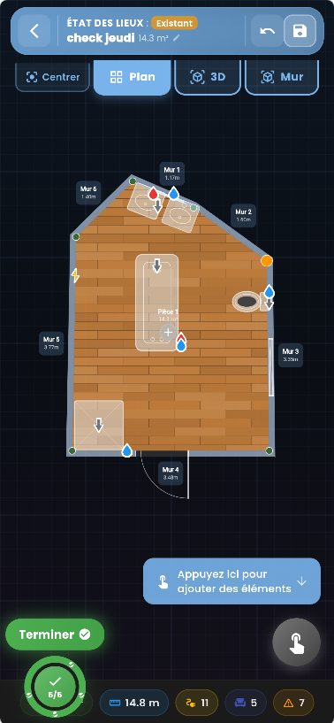 Gestion de projet - écran 1